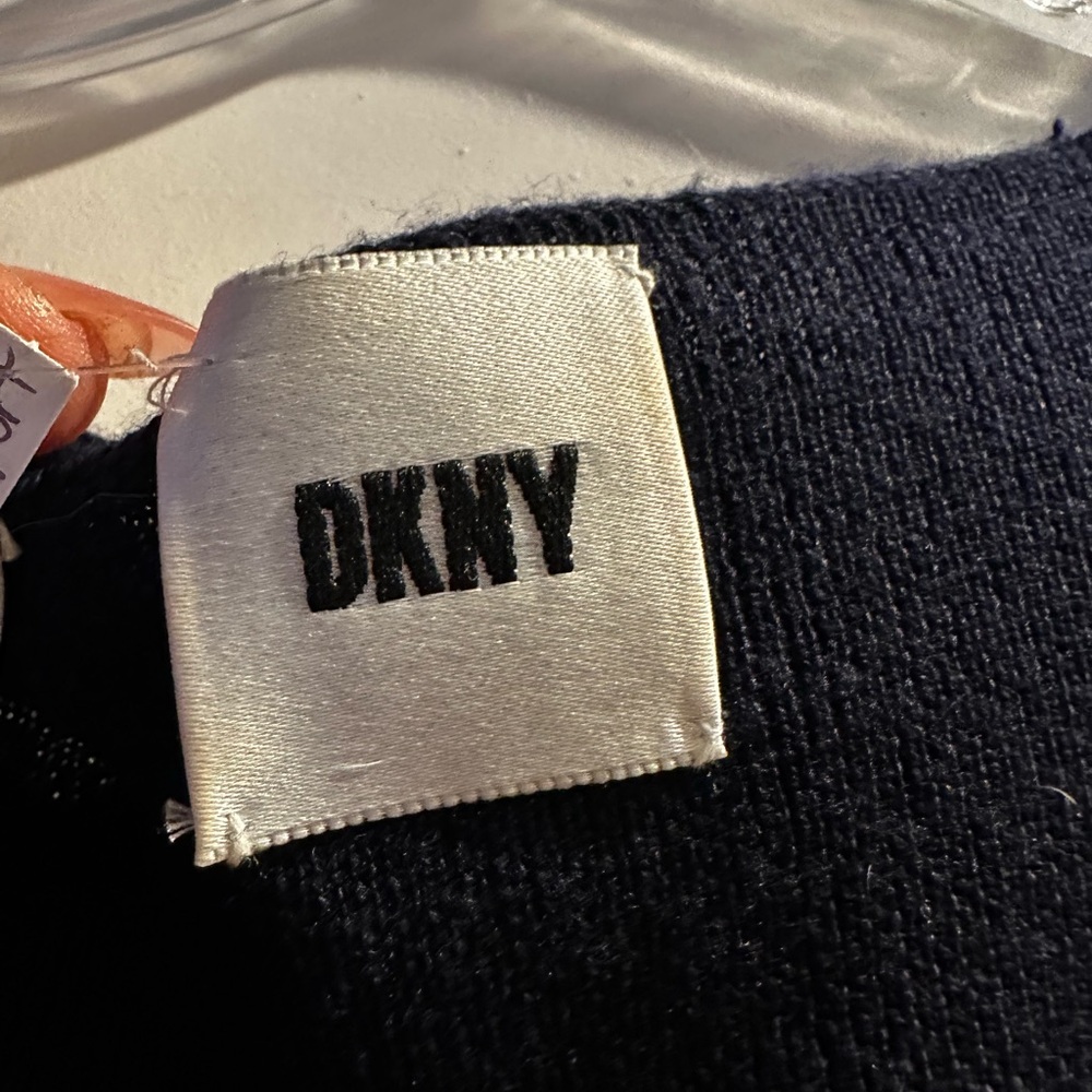 Vintage DKNY 100% Wool Maxi Dress – Black – Size L